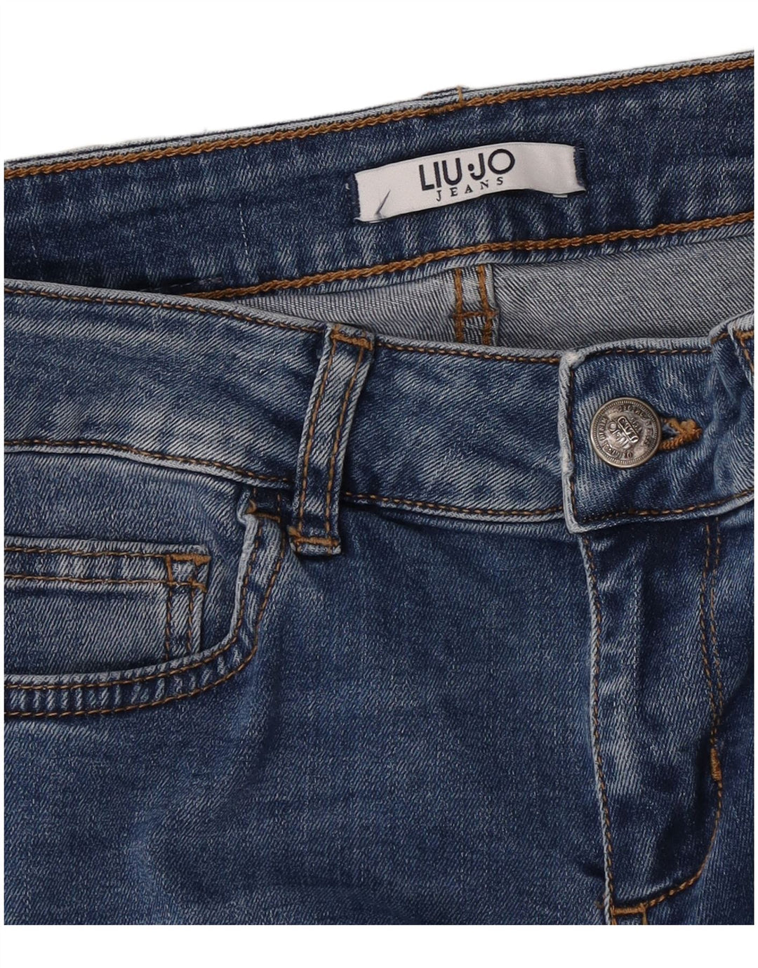 Liu Jo Womens Cropped Jeans W28 L25 Blue