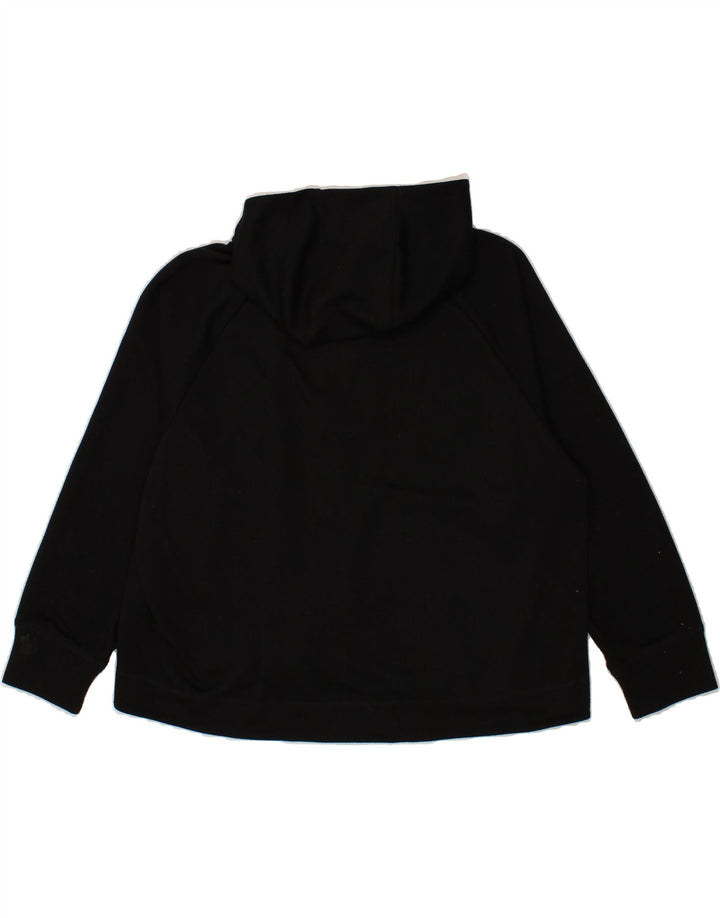 KAPPA Womens Oversized Zip Hoodie Sweater UK 16 Large Black Vintage Kappa and Second-Hand Kappa from Messina Hembry 