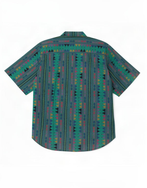 Trend Point Boys Short Sleeve Shirt 11-12 Years Multicoloured Geometric