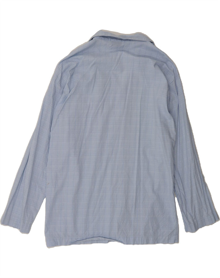 FILA Mens Shirt Large Blue Check Vintage Fila and Second-Hand Fila from Messina Hembry 