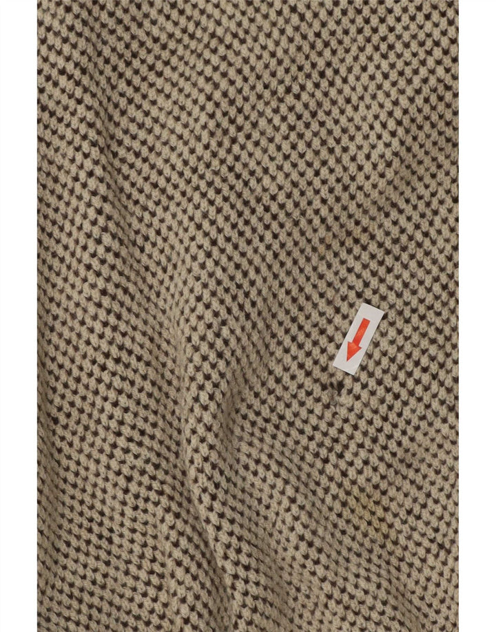Bizzarro Jersey con cuello y botones para hombre IT 48 Medium Beige Moteado