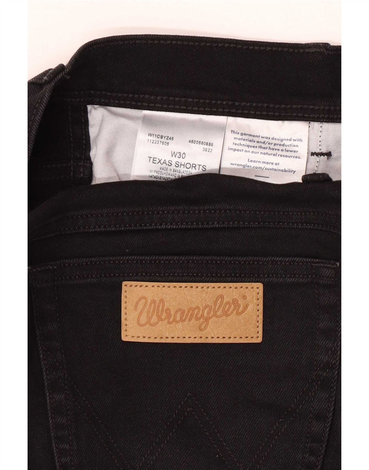 Wrangler Herre Texas Denim Shorts W30 Medium Sort Bomuld