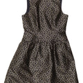 J. CREW Womens Sleeveless A-Line Dress US 6 Medium Black Floral Polyester