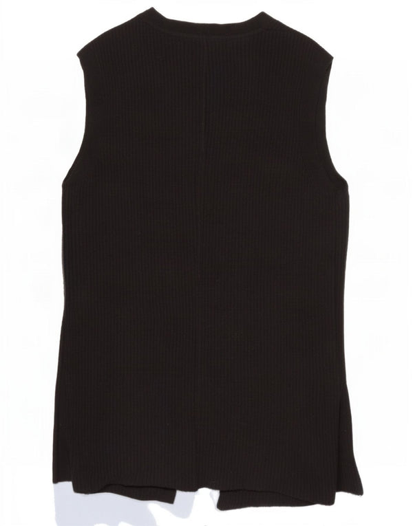 Pulover cardigan fără mâneci pentru femei Fat Face UK 14 Medium Negru