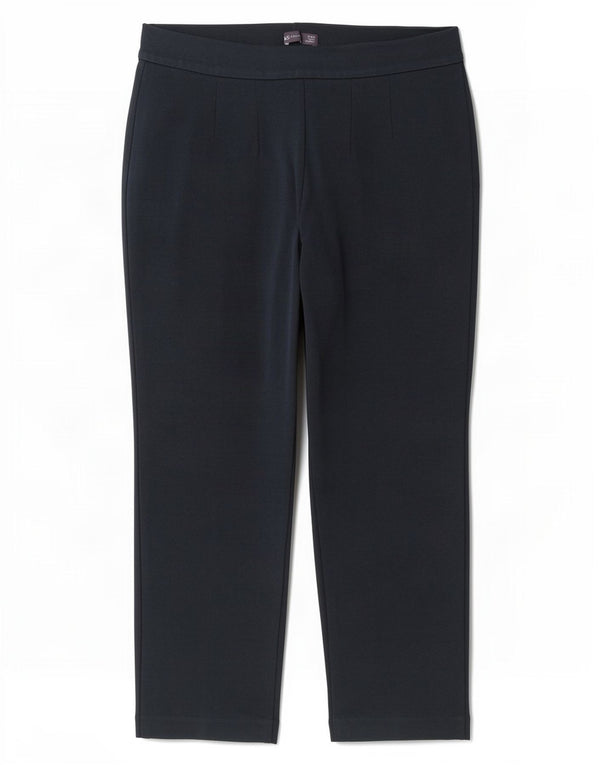 Marks & Spencer Pantalon droit pour femme UK 16 Large W34 L29 Bleu marine