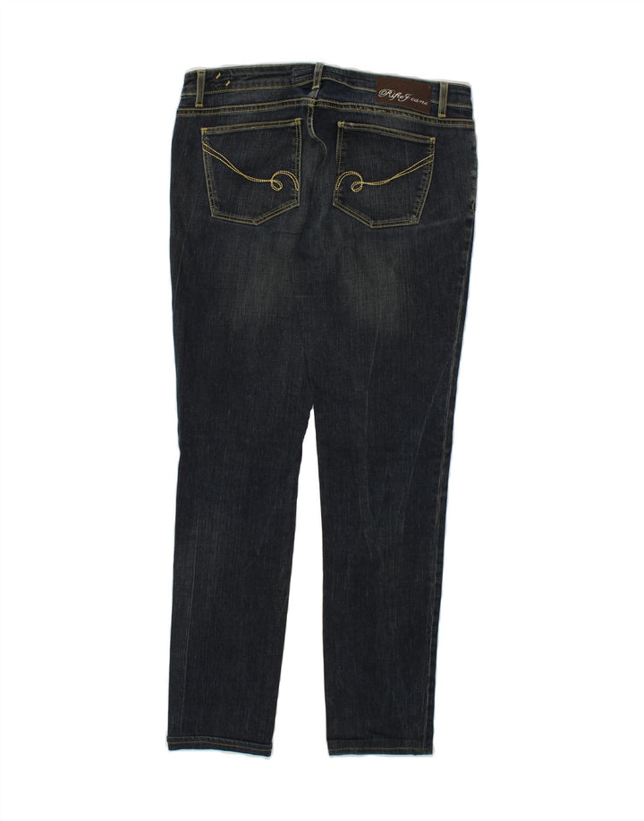 RIFLE Womens Slim Jeans W32 L31 Navy Blue Cotton Vintage Rifle and Second-Hand Rifle from Messina Hembry 