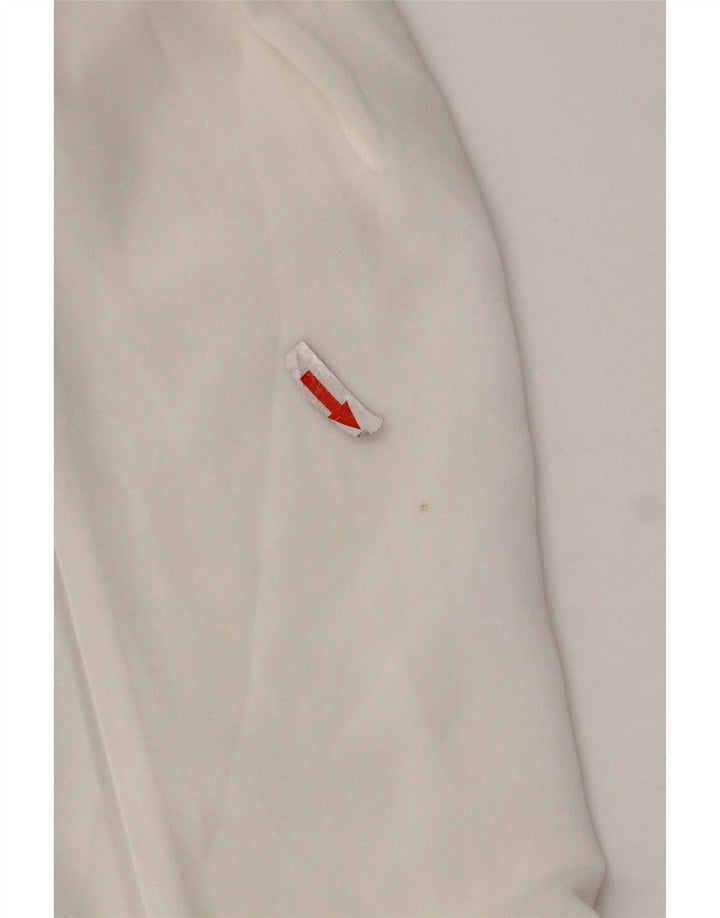 Bluză cu mânecă lungă pentru femei Zara UK 14 Medium White