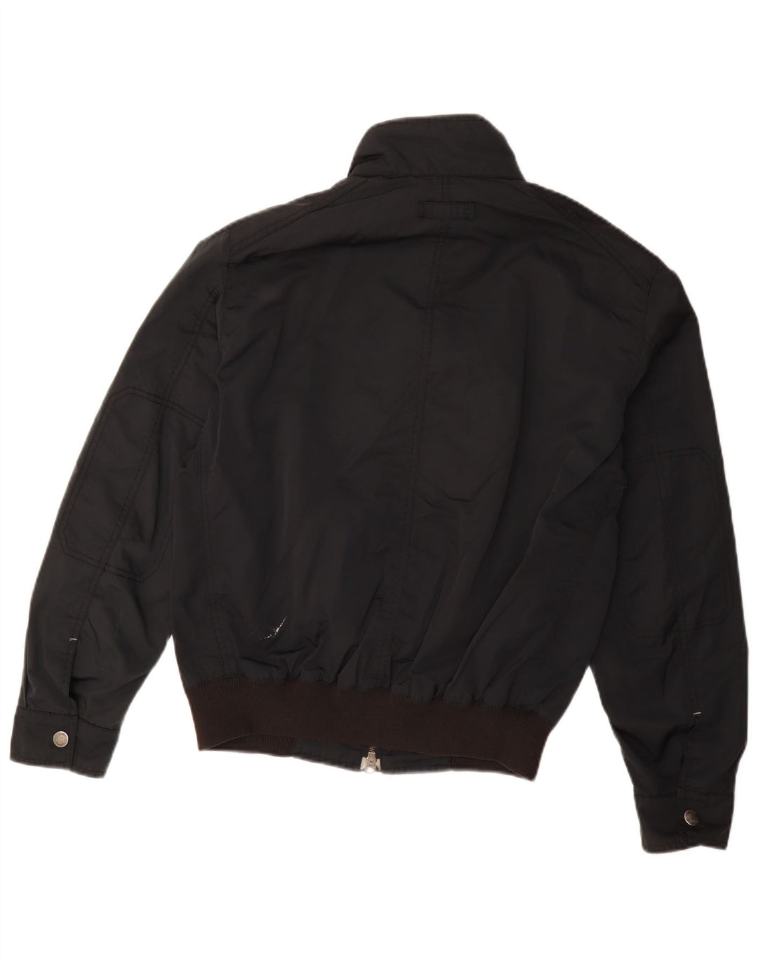 Massimo Dutti Veste Bomber Homme UK 40 Large Noir Polyacrylique
