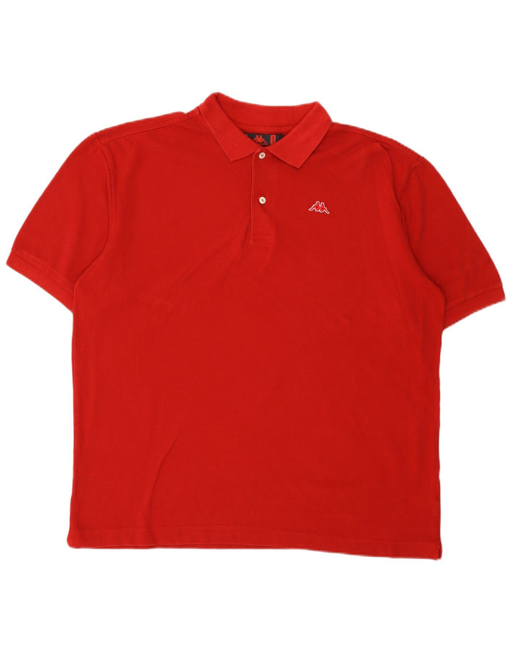 Kappa Polo Homme XL Rouge Coton