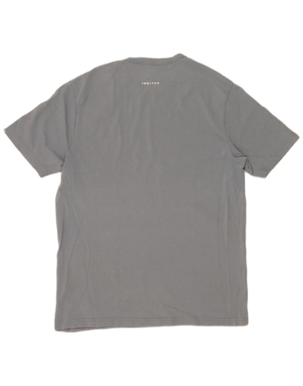 Zara Mens T-Shirt Top Large Blue