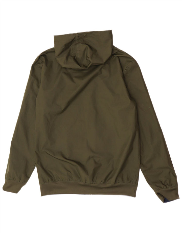 Adidas Herren Kapuzen-Bomber-Wendejacke UK 36 Small Khaki Polyester