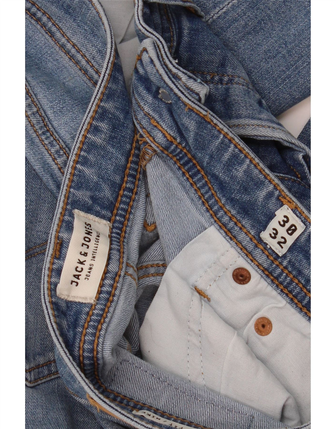 Jack & Jones Herre Mike Slim Jeans W30 L32 Blå