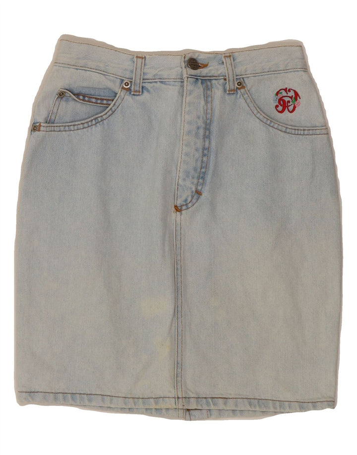 STEFANEL Womens Denim Skirt IT 40 Small W26 Blue Cotton Vintage Stefanel and Second-Hand Stefanel from Messina Hembry 