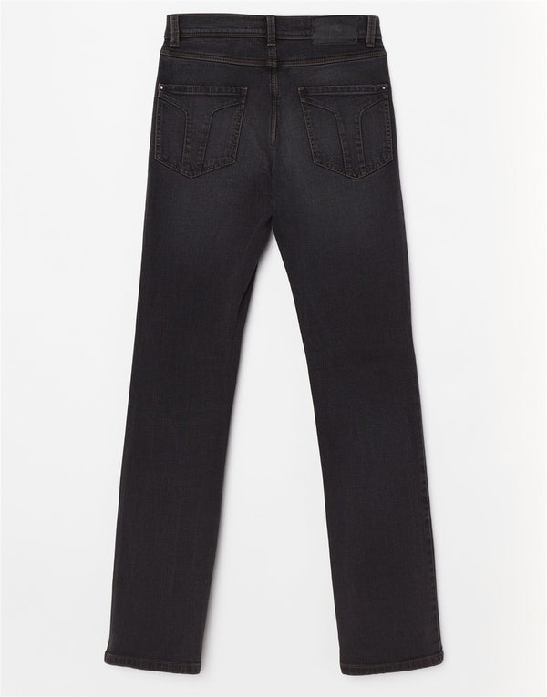 Trussardi Mens Straight Jeans W29 L32 Grey Cotton