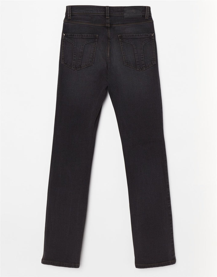 Trussardi Mens Straight Jeans W29 L32 Grey Cotton
