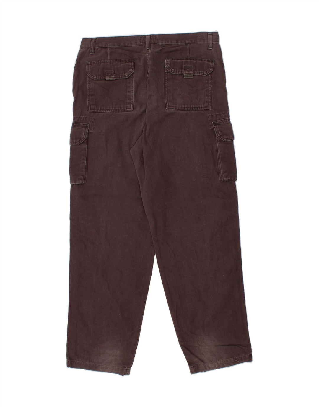 VINTAGE Mens Straight Cargo Trousers W36 L32  Grey Cotton