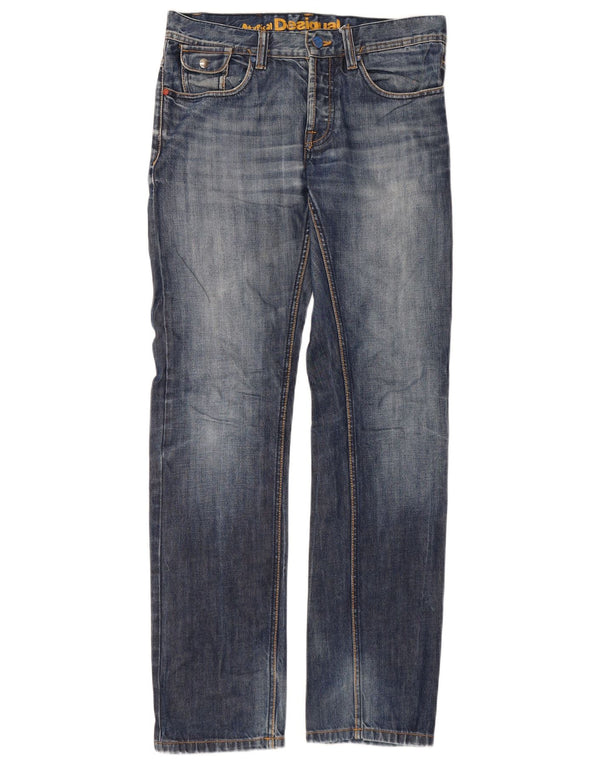 Мужские прямые джинсы Desigual W30 L33 синие, хлопок