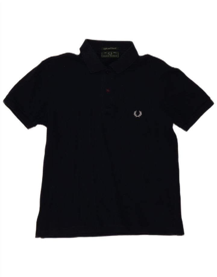 Fred Perry Mens Polo Shirt Medium Navy Blue Cotton