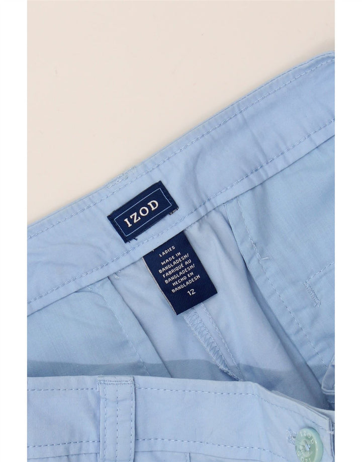 IZOD Womens Casual Shorts US 12 Large W36  Blue Cotton Vintage Izod and Second-Hand Izod from Messina Hembry 