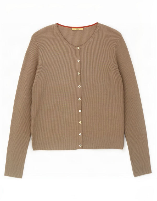 Top cardigan Marks & Spencer pentru femei UK 18 XL Kaki Mătase
