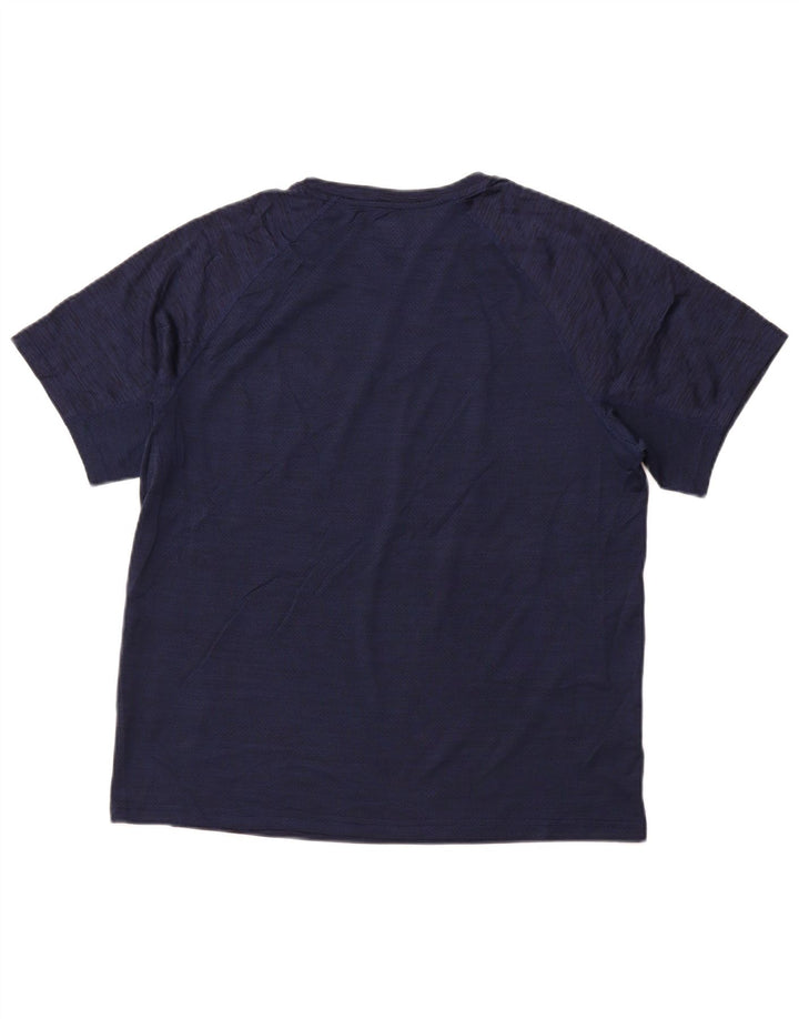 FILA T-Shirt Homme Bleu Marine Moucheté Polyester