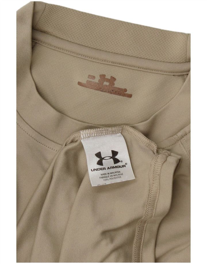 T-shirt da uomo Under Armour Top grande in poliestere beige