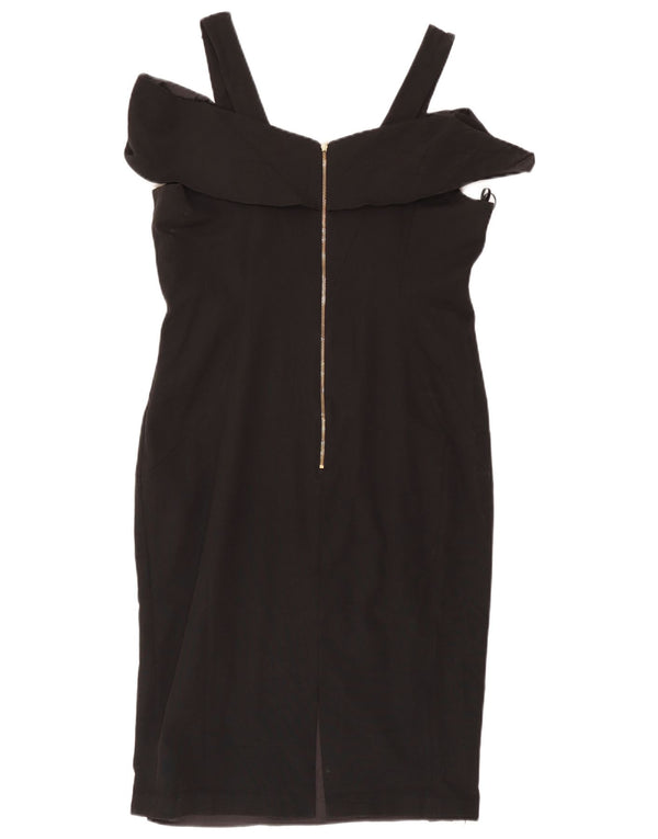 Coast ženska haljina s otvorenim ramenima, UK 18 XL crni acetat