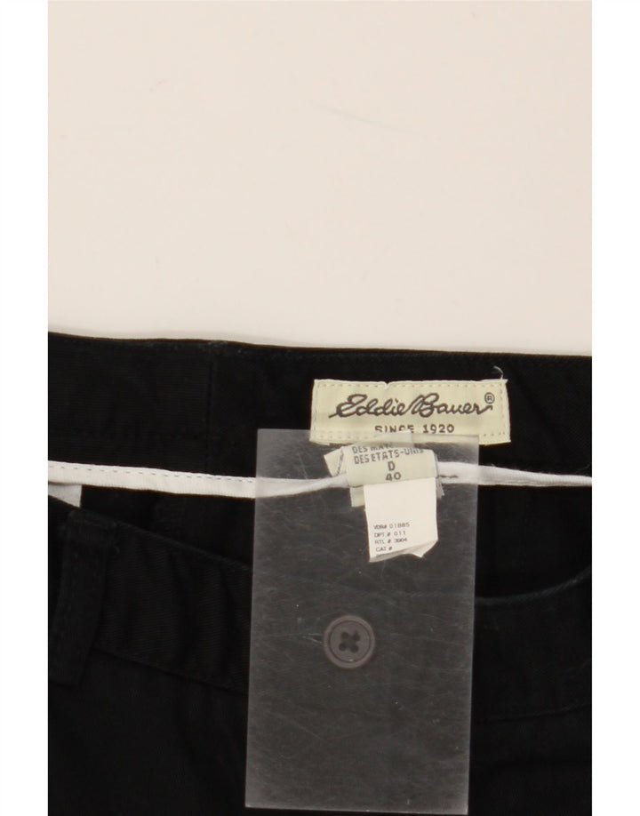 Pantaloni chino dritti da donna EDDIE BAUER EU 40 medio W30 L30 neri