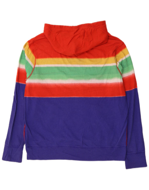 Polo Ralph Lauren Maglione con cappuccio da uomo di grandi dimensioni in cotone a righe multicolori
