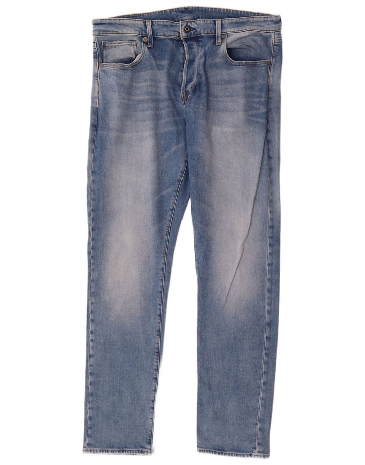 G-Star Mens Slim Jeans  W36 L34 Blue Cotton