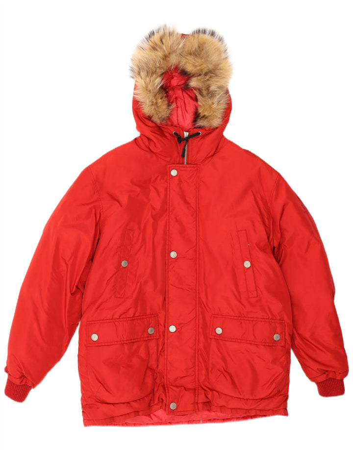 Dolomite Chaqueta acolchada con capucha para hombre UK 44 2XL Poliamida roja