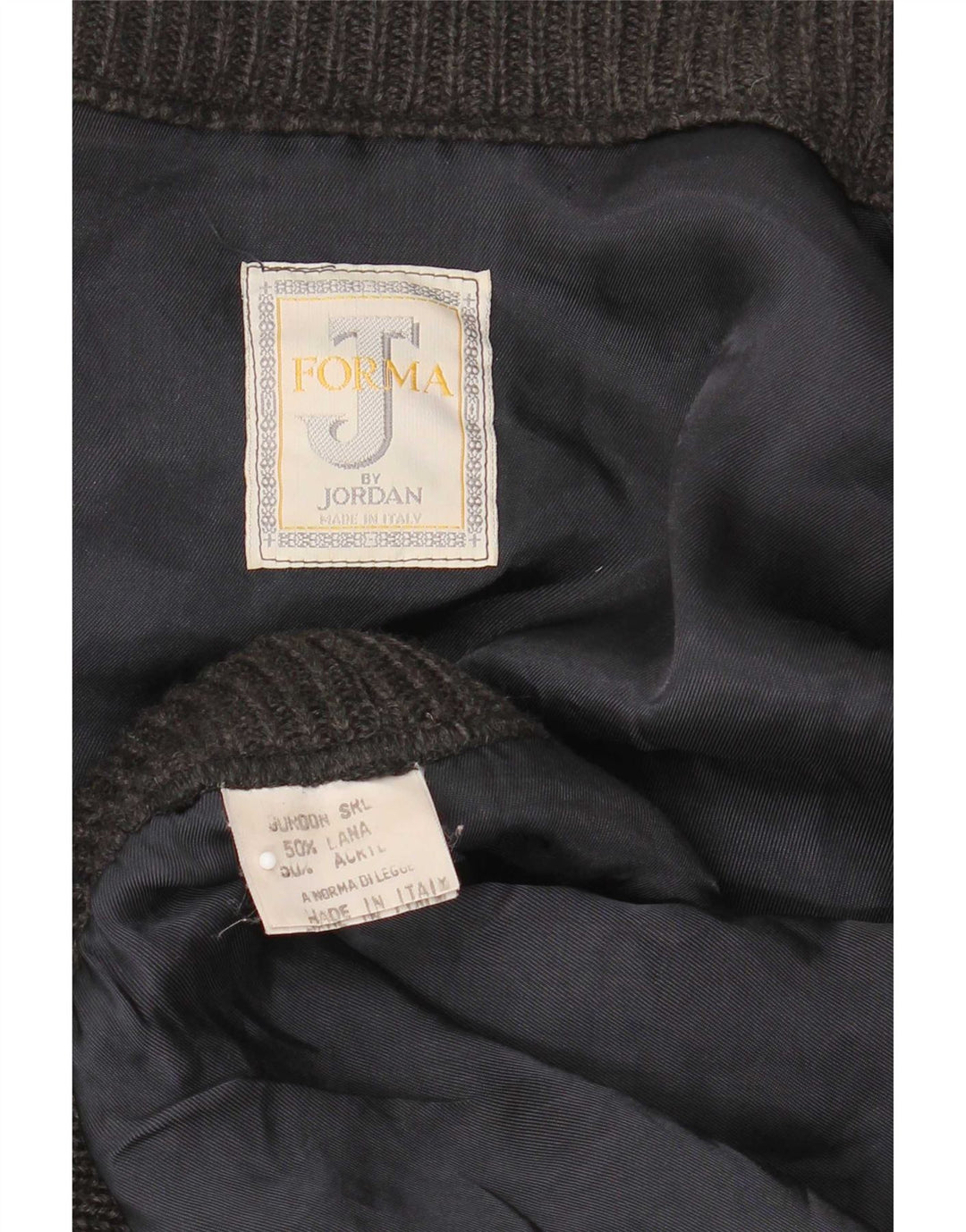 Vintage Mens Cardigan Sweater 2XL Grey Wool