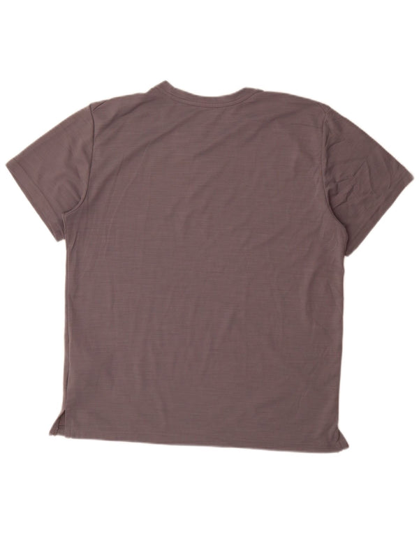 Nike Mens Dri Fit T-Shirt Top Medium Grey Flecked Polyester
