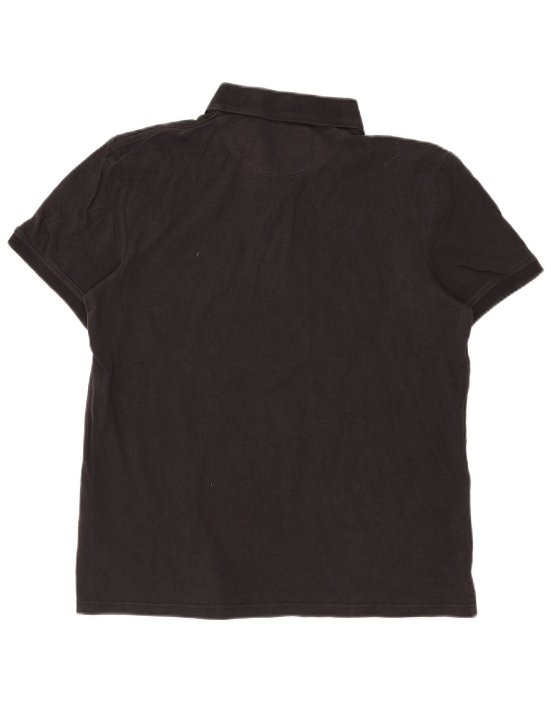 Lyle & Scott Mens Polo Shirt Large Black Cotton
