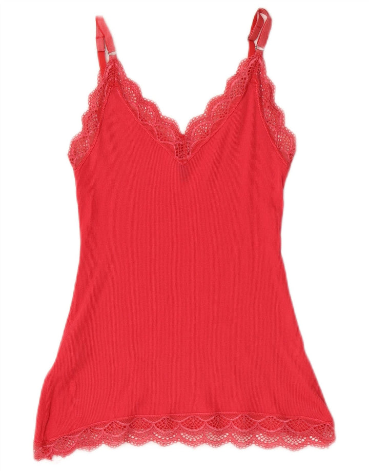 Canottiera da donna Benetton UK 8 piccola in cotone rosa