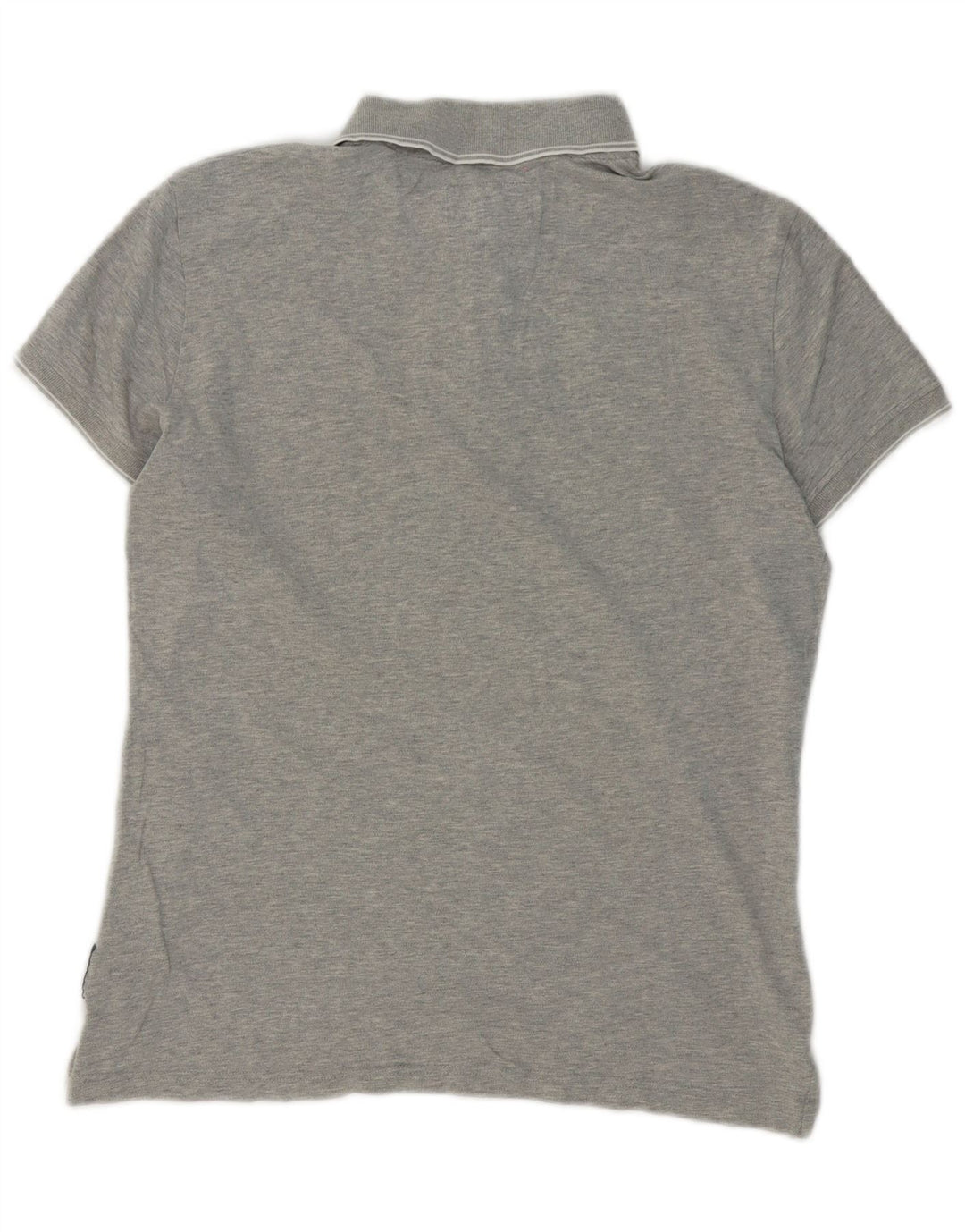 Armani Jeans Mens Extra Slim Fit Polo Shirt Medium Grey Cotton