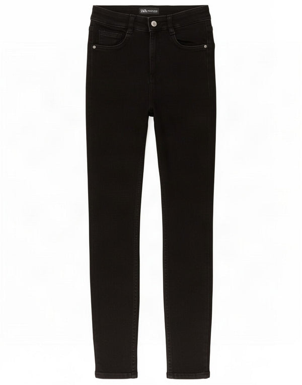 Zara Vaqueros pitillo para mujer EU 36 XS W26 L27 Algodón negro