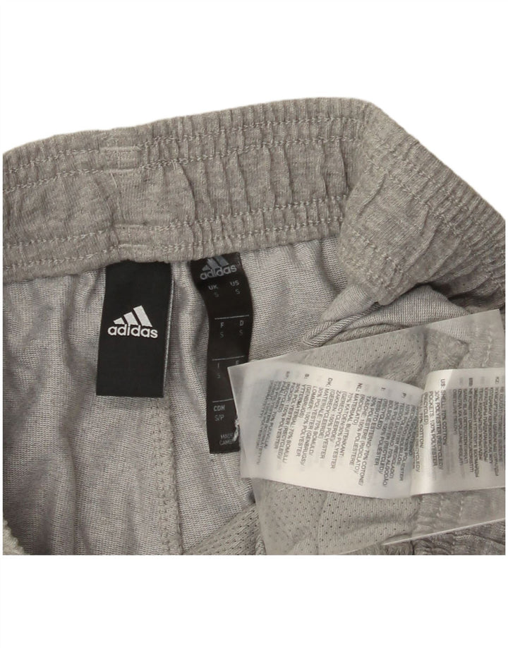 Adidas Mens Tracksuit Trousers Joggers Small  Grey Cotton