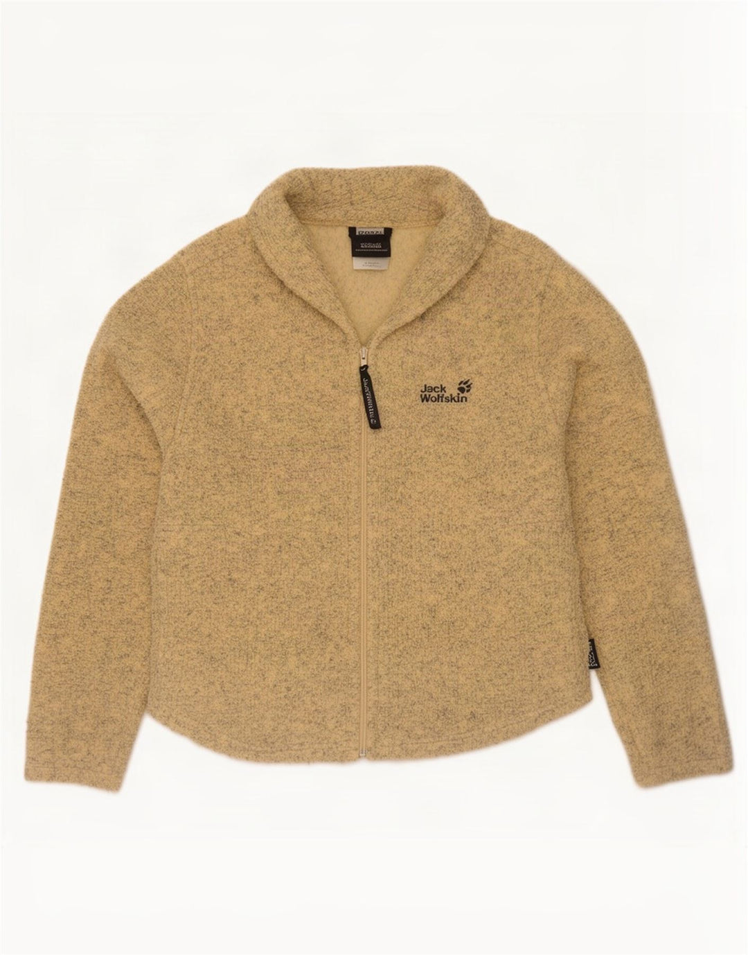 Jack Wolfskin - Chaqueta de chándal para mujer, talla 40, talla mediana, color amarillo moteado