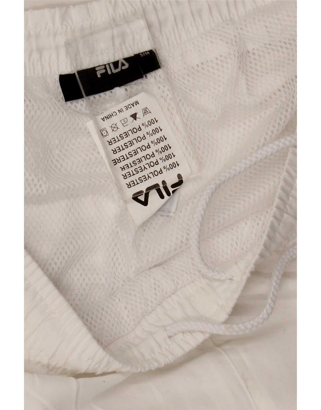 Fila Træningsdragtsbukser til kvinder UK 10 Small White Polyester