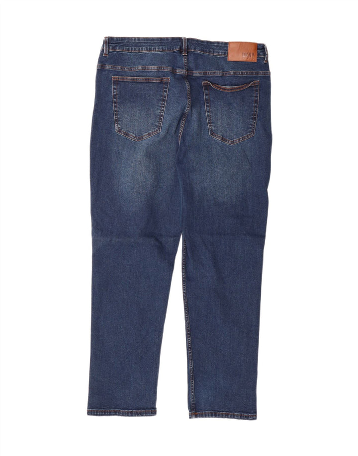 DKNY Mens Duane Straight Jeans W36 L30 Blue Cotton Vintage Dkny and Second-Hand Dkny from Messina Hembry 