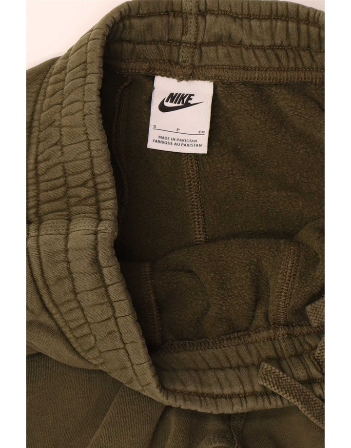Nike Mens Tracksuit Trousers Joggers Small Khaki Cotton