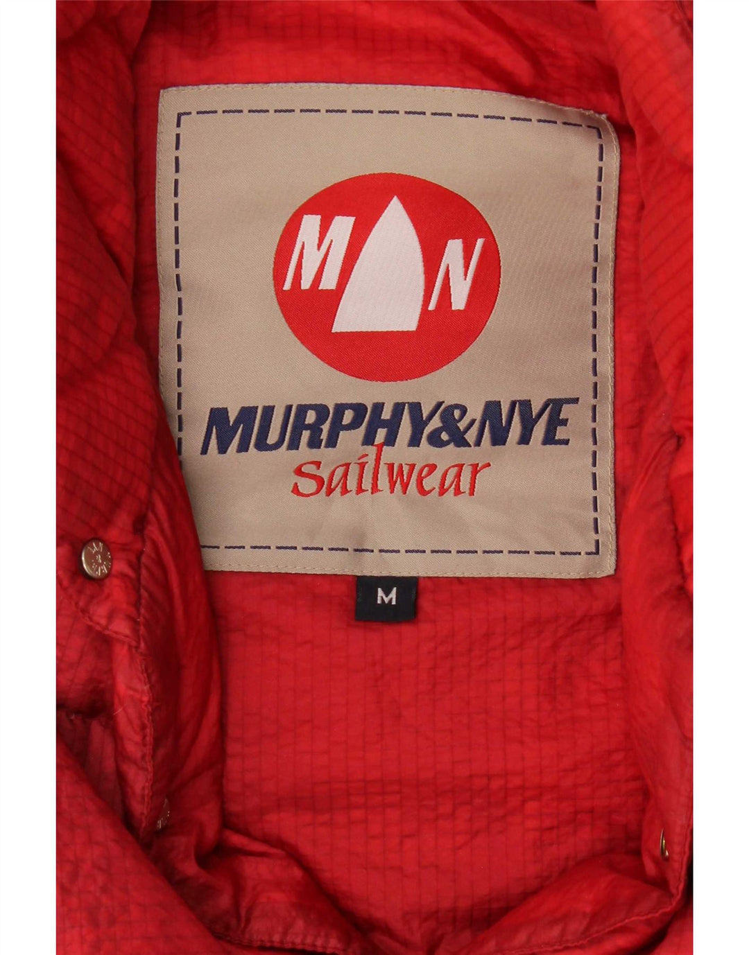 Murphy & Nye Mens Padded Gilet UK 38 Medium Red Check