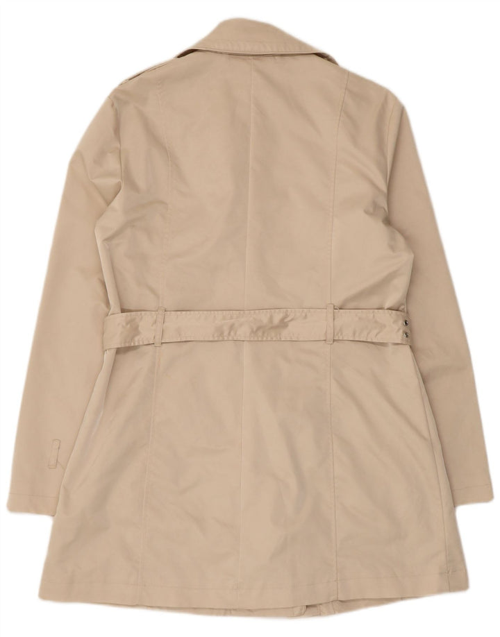 oltre Womens Belted Trench Coat UK 16 Large Beige Polyester