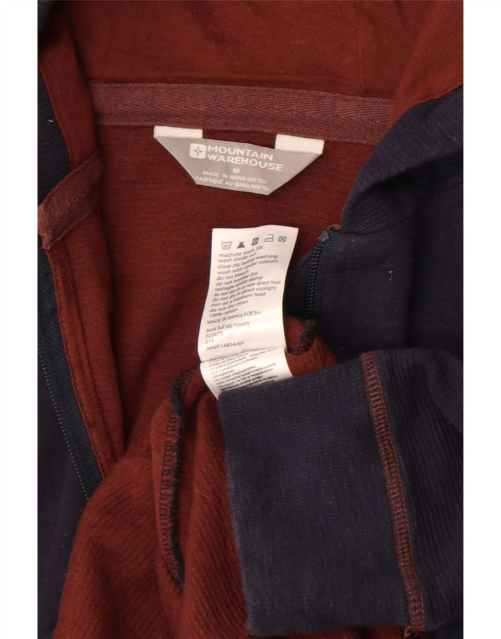 Mountain Warehouse Mens Zip Hoodie Sweater Medium Navy Blue Cotton