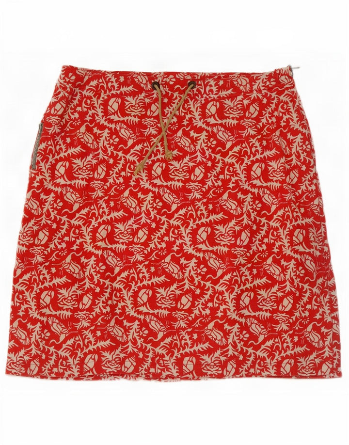 Murphy & Nye Damen Minirock W27 Small Red Floral Cotton