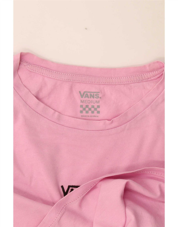 T-shirt corta da donna Vans UK 14 rosa medio