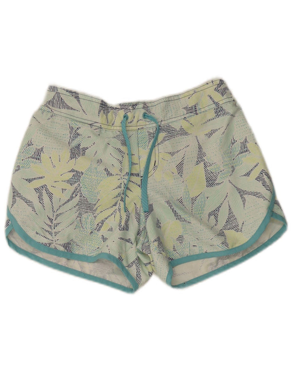Columbia Damen-Sportshorts, Größe S, Grün, Blumenmuster, Polyester