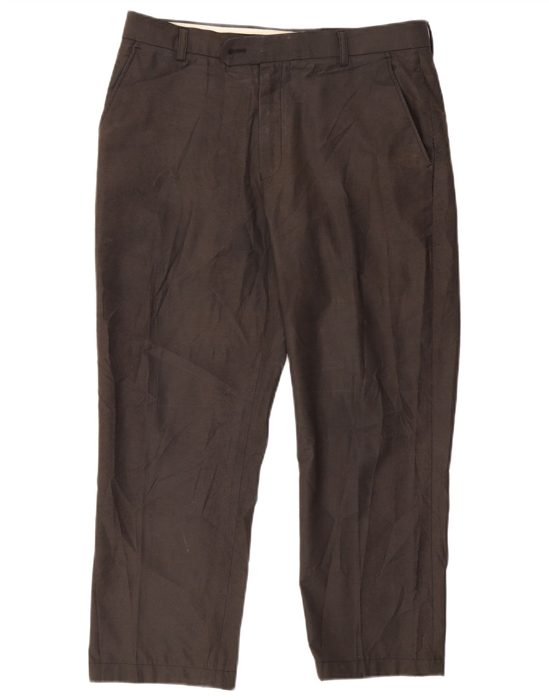 Zara Mens Straight Suit Trousers W34 L25 Grey