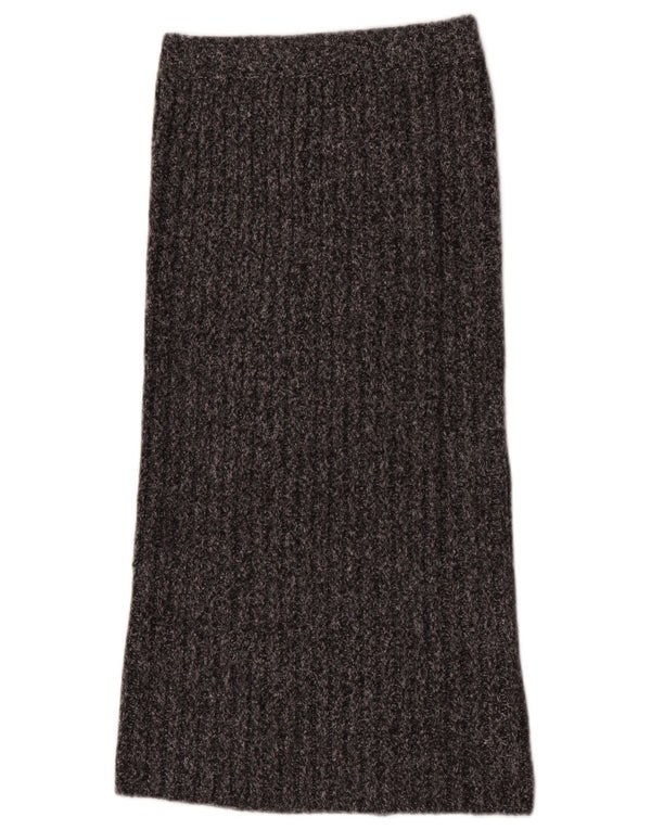 Gonna lunga in maglia da donna Zara piccola W26 poliestere grigio